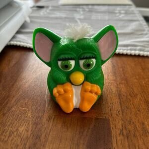 McDonalds Happy Meal Green Furby Toy 1998 Squeaky NoiseMcDonalds